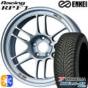 225/45R18 95Y XL ヨコハマ ブルーアース 4S AW21 ENKEI エンケイレーシング RPF1 シルバー 18インチ 8.0J 5H114.3 オールシーズンタイヤホイールセット