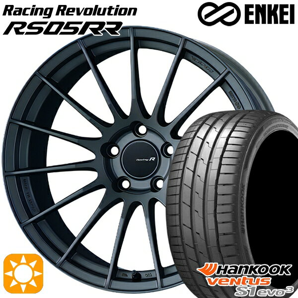 5/18 D会員限定P13倍★ 225/45R18 95Y XL ハンコック veNtus S1 evo3 K127 ENKEI レーシングレボリューションRS05RR マットダークガンメタリック 18インチ 8.5J 5H114.3 サマータイヤホイールセット