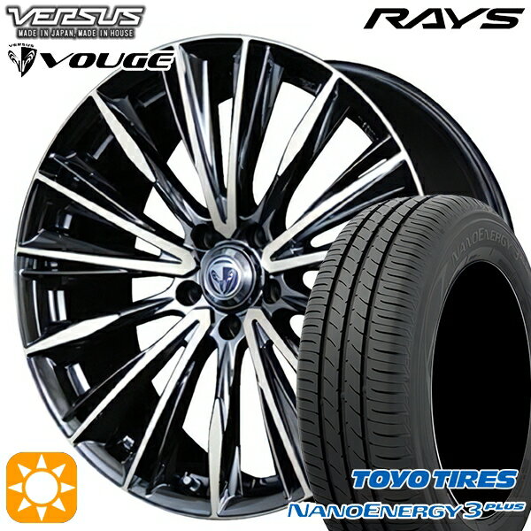 【取付対象】215/40R18 85W トーヨー ナノエナジー3プラス RAYS ベルサス ストラテージア ヴォウジェ DR 18インチ 7.0J 5H114.3 サマータイヤホイールセット