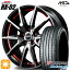 【取付対象】ヴェゼル オデッセイ 215/60R16 95H ヨコハマ ブルーアースGT AE51 MID シュナイダー RX02 ブラックポリッシュ/アンダーカットレッド 16インチ 6.5J 5H114.3 サマータイヤホイールセット