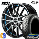 アイシス ノア 215/45R17 91H XL グッドイヤー ベクター フォーシーズンズ MID シュナイダー RX27 17インチ 7.0J 5H114.3...