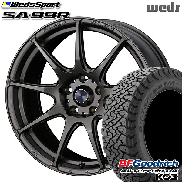 Item Information ホイール名 ウェッズスポーツ SA99R（WedsSport SA-99R） ホイールインチ 17inch リム幅 7.0J HOLE/P.C.D 5H114.3 カラー EJ-BRONZE（イージェーブロンズ） その他 タイヤメーカー BFグッドリッチ（BFGoodrich） タイヤ名 All-Terrain T/A KO3 タイヤサイズ LT225/65R17 107/103S RBL その他 ブラックレター 適合参考車種 年式や、グレード、カスタム状態によって異なります。 　※『確実に装着可能』と言う訳では御座いません。予めご了承下さい。 　車検の合否、ツライチに関しましては、個体差や個人差（検査員）によって異なりますので、 　 当店として出来る限りのお答は致しますが、最終的な判断は御自身にてお願い致します。 　▽TOYOTA トヨタ▽■ハリアー[30系・60系・80系]■ハリアーハイブリッド[30系・60系・80系]■ヴァンガード[30系]■RAV4[30系・50系] など ▽HONDA ホンダ▽■CR-V[RE系・RM系・RT系・RW系] など ▽NISSAN ニッサン▽■エクストレイル[T32系] など ▽MAZDA マツダ▽■CX-5[KE**系・KF2P・KF5P・KFEP]■CX-8[KG2P・KG5P] など ▽MITSUBISHI ミツビシ▽■アウトランダー[GF系] など ▽SUBARU スバル▽■レガシィ アウトバック[BS系] など ▽SUZUKI スズキ▽■エスクード[TA74W・TD54W・TD94W系・TDA4W・TDB4W系] など ▽LEXUS レクサス▽■NX[10系] など ■注意事項■ ■ 沖縄・離島は別途中継料が加算されます。 　 ■タイヤの製造年及び製造国の指定はお受けできません。 　 ■車検の合否に関しては通される機関での判断になりますので、お答えできかねます。 　 ■タイヤホイールセットにナットは付属されておりません。ご入用の場合は同時にご購入下さい。 在庫状況はリアルタイムで変動致します。メーカー欠品の場合等、お取寄せにお時間がかかる場合も御座います。お急ぎの場合は予め在庫確認をお願い致します。 ■人為的ミスにより誤表示がされた場合のご注文はキャンセルとさせて頂きますのでご了承下さい。 ■タイヤにラベルが貼付されていない場合がありますが、品質には問題無い為、交換などの対応はしておりません。 ■商品返品/交換について 到着商品が破損・汚損していた場合やご注文と異なる商品がお届きの場合は速やかに交換・返品させて頂きます。 ※但し、商品到着後7日以内にご連絡をいただいた場合に限ります。　 ※下記に記載の場合は返品/交換の対象外になります※ ・商品到着後8日以上経過した場合 ・お客様の一方的なご都合によるキャンセル ・商品取り付け後のご連絡 ※保証対象は商品のみになります。取付・取外しにかかわる費用、代車費用、転売その他による第三者損害についての補填は致しかねます。