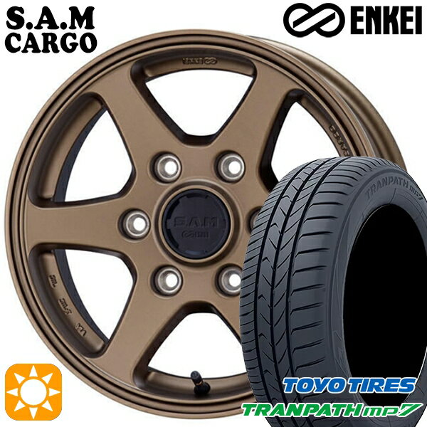 【取付対象】215/60R17 96H トーヨー トランパス mp7 ENKEI S.A.M カーゴ マットブロンズ 17インチ 6.5J 6H139.7 サマータイヤホイールセット
