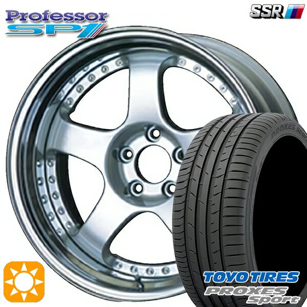 215/40R18 89Y トーヨー プロクセススポーツ SSR プロフェッサー SP1 シルバー 18インチ 7.0J 5H114.3 新品 サマータイヤホイール 4本セット 送料無料