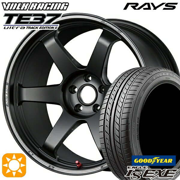 【取付対象】215/35R19 85W XL グッドイヤー イーグル LSEXE RAYS ボルクレーシング TE37 ultra TRACK EDITION II BC 19インチ 8.5J 5H114.3 サマータイヤホイールセット