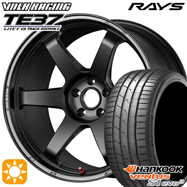 5/18 D会員限定P13倍★ 225/45R19 96Y XL ハンコック veNtus S1 evo3 K127 RAYS ボルクレーシング TE37 ultra TRACK EDITION II BC 19インチ 8.5J 5H114.3 サマータイヤホイールセット