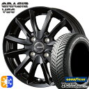 145/80R13 75S グッドイヤー ベクター フォーシーズンズ コーセイ クレイシズ VS6 グロッシーブラック 13インチ 4.0J 4H100 オールシーズンタイヤホイールセット