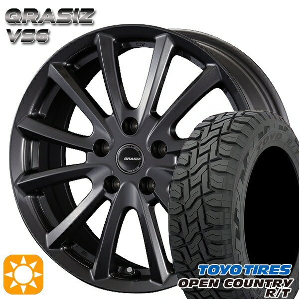 【取付対象】225/60R17 99Q トーヨー オープンカントリー R/T コーセイ クレイシズ VS6 ガンメタリック 17インチ 7.0J 5H114.3 サマータイヤホイールセット