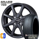 155/65R14 75H ダンロップ ALL SEASON MAXX AS1 KOSEI クレイシズ VS8 ガンメタ 14インチ 4.5J 4H100 オールシーズンタイヤホイールセット