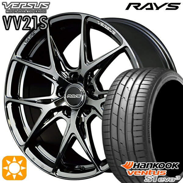 【取付対象】225/35R19 88Y XL ハンコック veNtus S1 evo3 K127 RAYS ベルサス VV21S YNJ 19インチ 8.0J 5H114.3 サマータイヤホイールセット