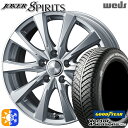 205/50R17 93H XL グッドイヤー ベクター フォーシーズンズ ウェッズ ジョーカー スピリッツ シルバー 17インチ 7.0J 5H100 オールシーズンタイヤホイールセット