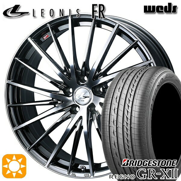 【取付対象】215/50R17 95V XL ブリヂストン レグノ GRX2 Weds レオニス FR BMCMC (ブラックメタルコート ミラーカット) 17インチ 7.0J 5H114.3 サマータイヤホイールセット