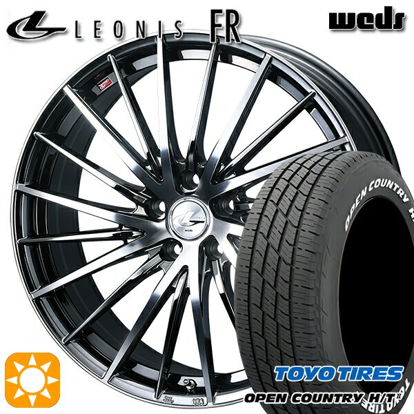 【取付対象】C-HR カローラクロス 215/60R17 96H トーヨー オープンカントリー H/T2 WL Weds レオニス FR BMCMC (ブラックメタルコート ミラーカット) 17インチ 7.0J 5H114.3 サマータイヤホイールセット
