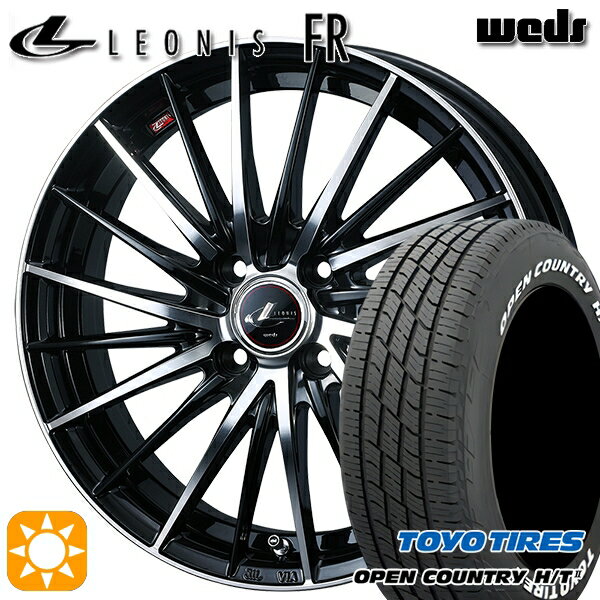 【取付対象】215/70R16 100H トーヨー オープンカントリー H/T2 WL Weds レオニス FR PBMC (パールブラック ミラーカット) 16インチ 6.0J 4H100 サマータイヤホイールセット