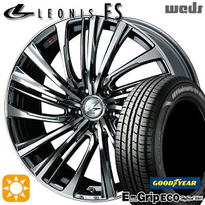 【取付対象】アイシス ノア/ヴォクシー 215/45R17 91W XL グッドイヤー エフィシェントグリップ エコ EG01 Weds レオニス FS BMCMC (ブラックメタルコート/ミラーカット) 17インチ 7.0J 5H114.3 サマータイヤホイールセット