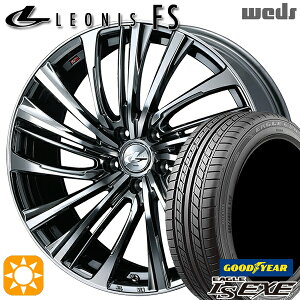 【取付対象】アイシス ノア 215/45R17 91W XL グッドイヤー イーグル LSEXE Weds レオニス FS BMCMC (ブラックメタルコート/ミラーカット) 17インチ 7.0J 5H114.3 サマータイヤホイールセット