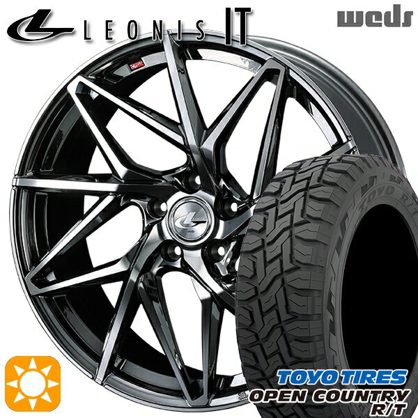 【取付対象】225/65R17 102Q トーヨー オープンカントリー R/T Weds レオニス IT BMCMC (ブラックメタルコート/ミラーカット) 17インチ 7.0J 5H114.3 サマータイヤホイールセット