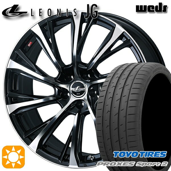 【取付対象】225/35R19 88Y XL トーヨー プロクセススポーツ2 Weds ウェッズ レオニス JG PBMC 19インチ 8.0J 5H114.3 サマータイヤホイールセット