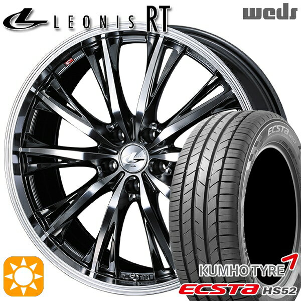 【取付対象】215/60R17 100V XL クムホ エクスタ HS52 Weds レオニス RT BMCMC 17インチ 7.0J 5H114.3 サマータイヤホイールセット