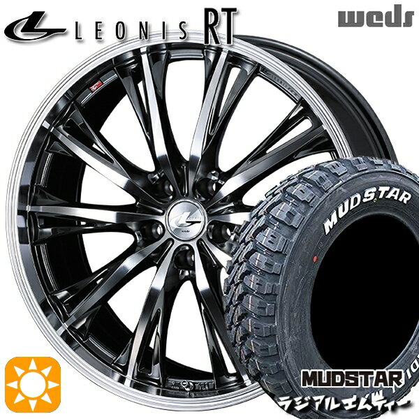 【取付対象】215/65R16 109/107R マッドスター ラジアル M/T ホワイトレター Weds レオニス RT BMCMC 16インチ 6.5J 5H114.3 サマータイヤホイールセット