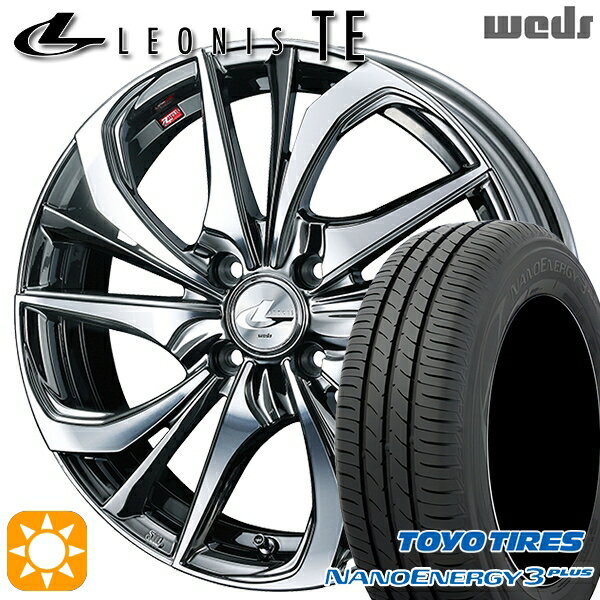 【取付対象】195/45R16 80W トーヨー ナノエナジー3プラス Weds レオニス TE BMCMC (ブラックメタルコート/ミラーカット) 16インチ 6.0J 4H100 サマータイヤホイールセット