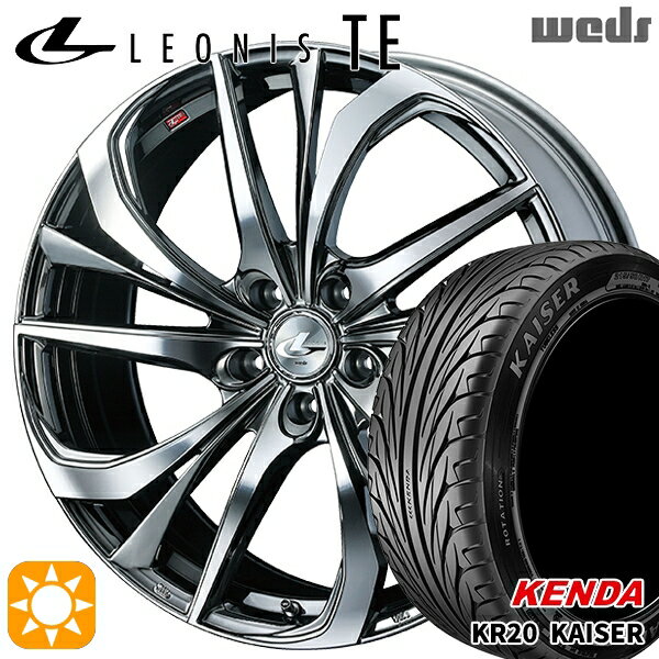 【取付対象】アイシス ノア 215/45R17 91H ケンダ カイザー KR20 Weds レオニス TE BMCMC (ブラックメタルコート/ミラーカット) 17インチ 7.0J 5H114.3 サマータイヤホイールセット