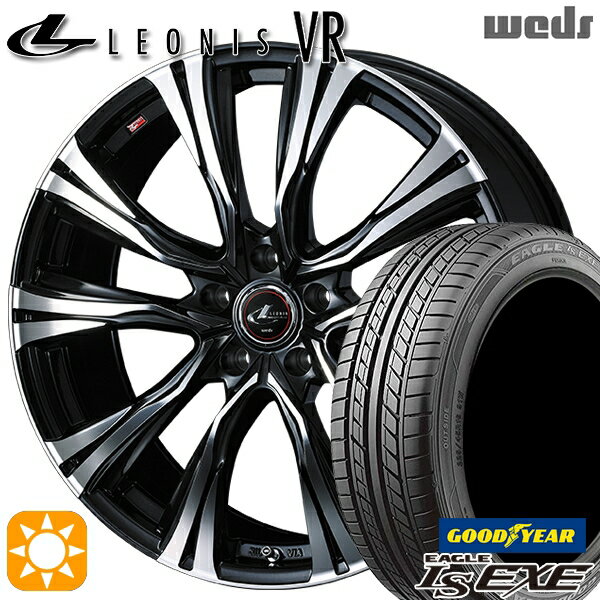 【取付対象】215/35R19 85W XL グッドイヤー イーグル LSEXE Weds レオニス VR PBMC 19インチ 7.5J 5H114.3 サマータイヤホイールセット