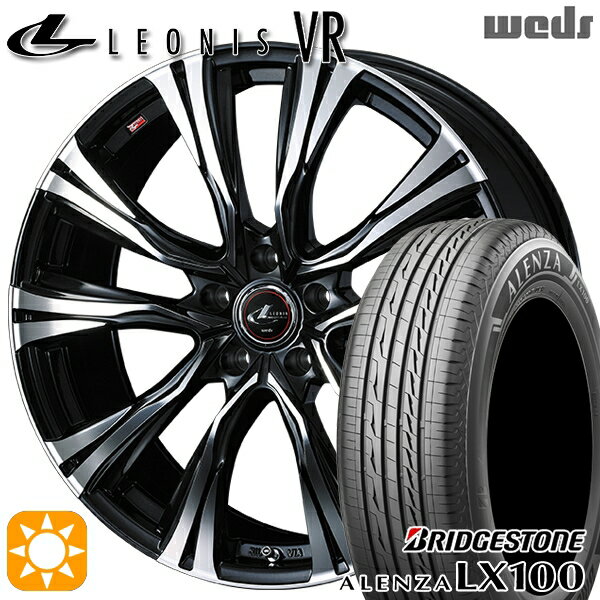 5/18 D会員限定P13倍★ 225/55R19 99V ブリヂストン アレンザ LX100 Weds レオニス VR PBMC 19インチ 8.0J 5H114.3 サマータイヤホイールセット