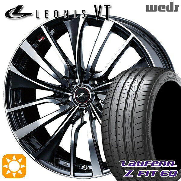 【取付対象】225/35R19 88Y XL ラウフェン Z FIT EQ LK03 Weds レオニス VT PBMC (パールブラック ミラーカット) 19インチ 7.5J 5H114.3 サマータイヤホイールセット