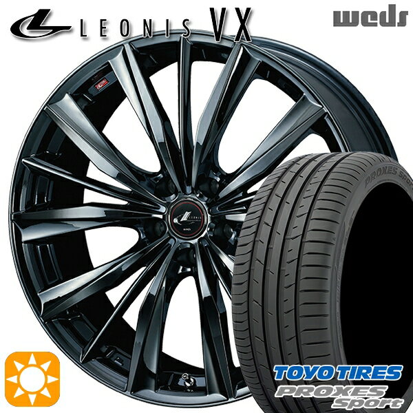 5/18 D会員限定P13倍★ 215/45R17 91W トーヨー プロクセススポーツ Weds レオニス VX 17インチ 7.0J 5H114.3 BMC1（ブラックメタルコート ワン） サマータイヤホイールセット