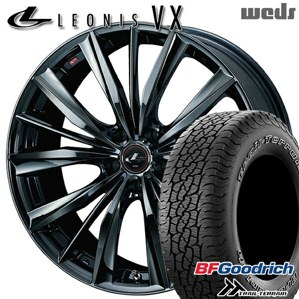 Item Information ホイール名 レオニス VX（LEONIS VX） ホイールインチ 18inch リム幅 8.0J HOLE/P.C.D 5H114.3 インセット +42 カラー BMC1（ブラックメタルコートワン） その他 タイヤメーカー BFグッドリッチ（BFGoodrich） タイヤ名 トレイルテレーンT/A（Trail Terrain T/A） タイヤサイズ 235/60R18 107H XL RBL その他 　 適合参考車種 年式や、グレード、カスタム状態によって異なります。 　※『確実に装着可能』と言う訳では御座いません。予めご了承下さい。 　車検の合否、ツライチに関しましては、個体差や個人差（検査員）によって異なりますので、 　 当店として出来る限りのお答は致しますが、最終的な判断は御自身にてお願い致します。 　▽LEXUS レクサス▽NX NXハイブリッド RX RXハイブリッド▽NISSAN ニッサン▽エクストレイル など ▽HONDA ホンダ▽CR-V など ▽MAZDA マツダ▽CX-7 CX-60 など ▽MITSUBISHI ミツビシ▽アウトランダー など ■注意事項■ ■ 沖縄・離島は別途中継料が加算されます。 　 ■タイヤの製造年及び製造国の指定はお受けできません。 　 ■車検の合否に関しては通される機関での判断になりますので、お答えできかねます。 　 ■タイヤホイールセットにナットは付属されておりません。ご入用の場合は同時にご購入下さい。 在庫状況はリアルタイムで変動致します。メーカー欠品の場合等、お取寄せにお時間がかかる場合も御座います。お急ぎの場合は予め在庫確認をお願い致します。 ■人為的ミスにより誤表示がされた場合のご注文はキャンセルとさせて頂きますのでご了承下さい。 ■タイヤにラベルが貼付されていない場合がありますが、品質には問題無い為、交換などの対応はしておりません。 ■商品返品/交換について 到着商品が破損・汚損していた場合やご注文と異なる商品がお届きの場合は速やかに交換・返品させて頂きます。 ※但し、商品到着後7日以内にご連絡をいただいた場合に限ります。　 ※下記に記載の場合は返品/交換の対象外になります※ ・商品到着後8日以上経過した場合 ・お客様の一方的なご都合によるキャンセル ・商品取り付け後のご連絡 ※保証対象は商品のみになります。取付・取外しにかかわる費用、代車費用、転売その他による第三者損害についての補填は致しかねます。