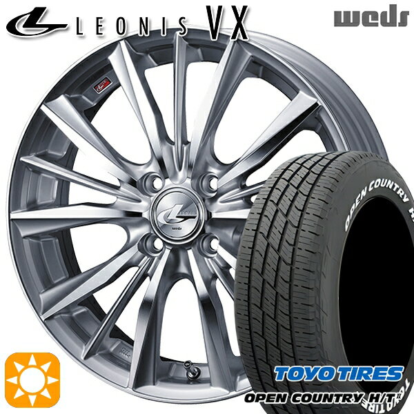 【取付対象】ライズ ロッキー 215/70R16 100H トーヨー オープンカントリー H/T2 WL Weds レオニス VX HSMC (ハイパーシルバー ミラーカット) 16インチ 6.0J 4H100 サマータイヤホイールセット