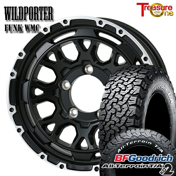 【取付対象】225/75R16 115/112S RWL BFグッドリッチ オールテレーン T/A KO2 トレジャーワン ワイルドポーター ファンク WMC MB/RP 16インチ 5.5J 5H139.7 サマータイヤホイールセット