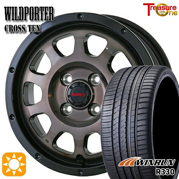 【取付対象】195/40R17 81W XL ウィンラン R330 トレジャーワン ワイルドポーター クロステン BP/BC 17インチ 6.5J 4H100 サマータイヤホイールセット