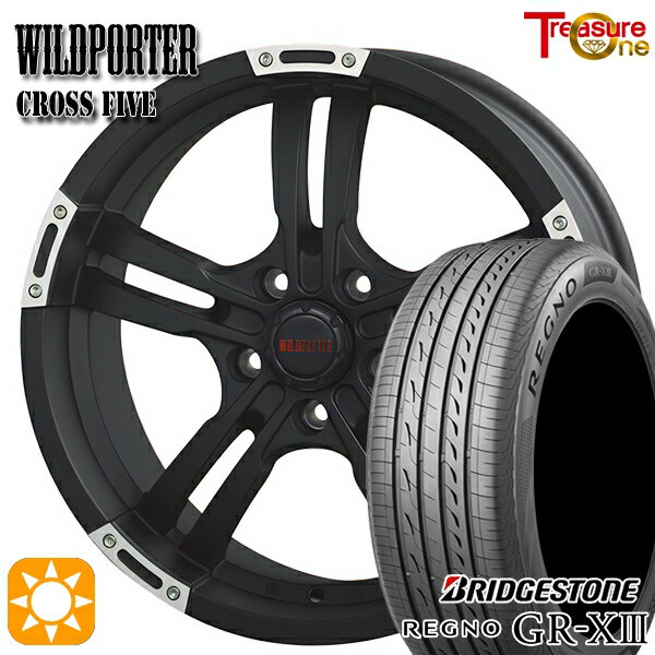 【取付対象】エスティマ ヤリスクロス 215/60R16 95V ブリヂストン レグノ GR-X3 トレジャーワン ワイルドポーター クロスファイブ MBP 16インチ 7.0J 5H114.3 サマータイヤホイールセット