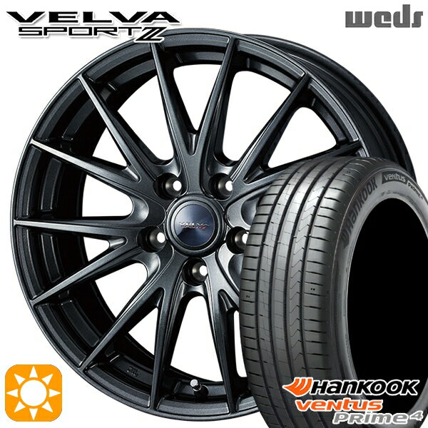 【取付対象】30/50プリウス カローラスポーツ 205/55R16 94V XL ハンコック veNtus PRime4 K135 Weds ヴェルバスポルト2 ディープメタルII 16インチ 6.5J 5H100 サマータイヤホイールセット