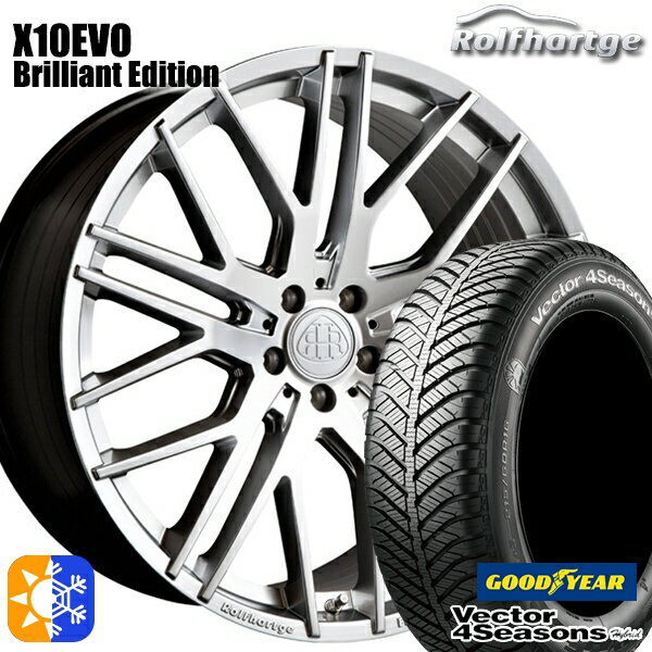 ベンツ GLA 235/50R18 101H XL グッドイヤー ベクター フォーシーズンズ ロルフハルトゲ X10EVO ブリリアントエディション 18インチ 8.5J 5H112 オールシーズンタイヤホイールセット