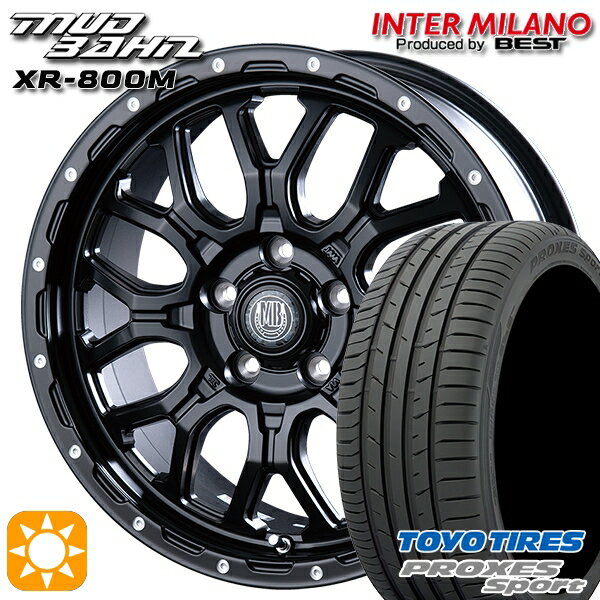 【最大2,000円OFFクーポン】215/55R17 98Y トーヨー プロクセススポーツ インターミラノ マッドバーン XR-800M MBK/PP 17インチ 7.0J 5H114.3 サマータイヤホイールセット