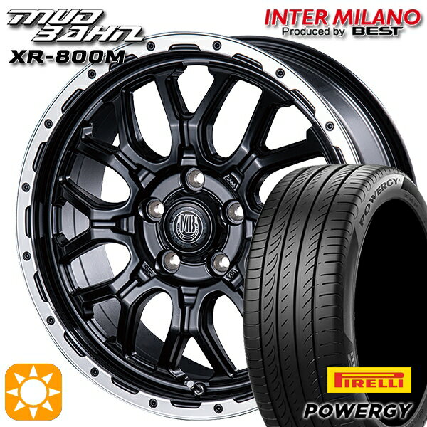 【取付対象】205/60R16 92H ピレリ パワジー インターミラノ マッドバーン XR-800M MBK/RP 16インチ 6.5J 5H114.3 サマータイヤホイールセット