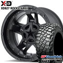 LT265/70R17 121/118Q RBL BFグッドリッチ マッドテレーン T/A KM3 KMC XD827 ROCKSTAR III 17インチ 8.0J 6H139.7 MATTE BLACK(w/Black Accents) サマータイヤホイールセット