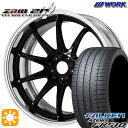 【取付対象】215/35R19 85Y XL ファルケン アゼニス FK510 WORK エモーション ZR10 2P ブラック 19インチ 7.5J 5H114.3 サマータイヤホイールセット