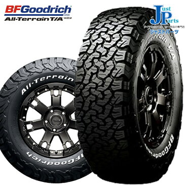 送料無料 215/70R16 100/97R LRC RWLBF Goodrich All-Terrain T/A KO2 ホワイトレター新品サマータイヤ ホイール4本セット DELTA FORCE OVALデルタ フォース オーバル16インチ 6.0J 5H139.7 マットスモークポリッシュ【ジムニーシエラ専用】
