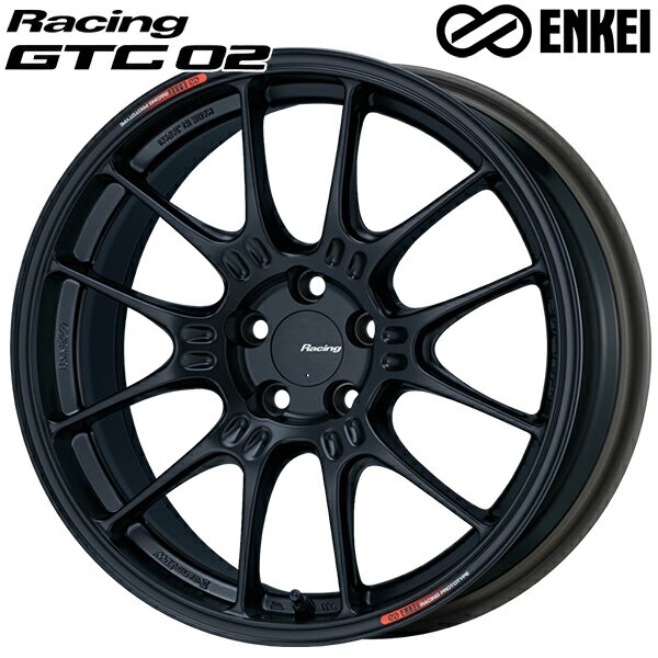 17インチ 8.0J 5H100 +42 ENKEI エンケイ レーシング GTC02 マットブラック アルミホイール単品 1本 4..