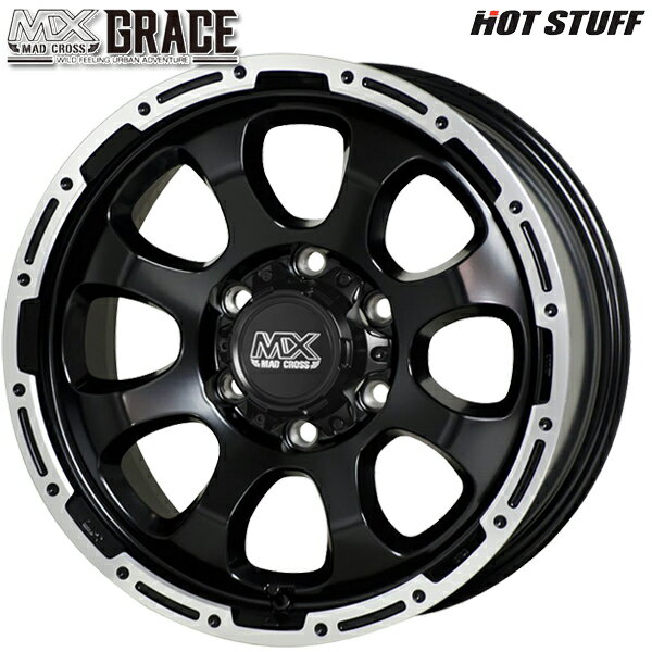 15インチ 6.0J 6H139.7 +33 HotStuff ホットスタッフ マッドクロスグレイス