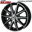 16インチ 6J 4H100 +42 MONZA モンツァ JPスタイル MJ01 ブラックメタリックポリッシュ アルミホイール単品 1本 4本以上送料無料(2)