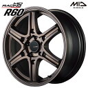 18インチ 8.0J 5H114.3 +45 MID RMP レーシング R60 クラシカルブロンズ アルミホイール単品 1本 4本以上送料無料(2)