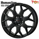 16インチ 6.5J 5H114.3 +48 トレジャーワン ヒューマンライン HS10M ブラック アルミホイール単品 1本 4本以上送料無料(2)