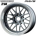 18インチ 11.5J 5H114.3 -35 RAYS ボルクレーシング 21A ダークガンメタ/リムDC(VC) アルミホイール単品 4本（1台分）送料無料