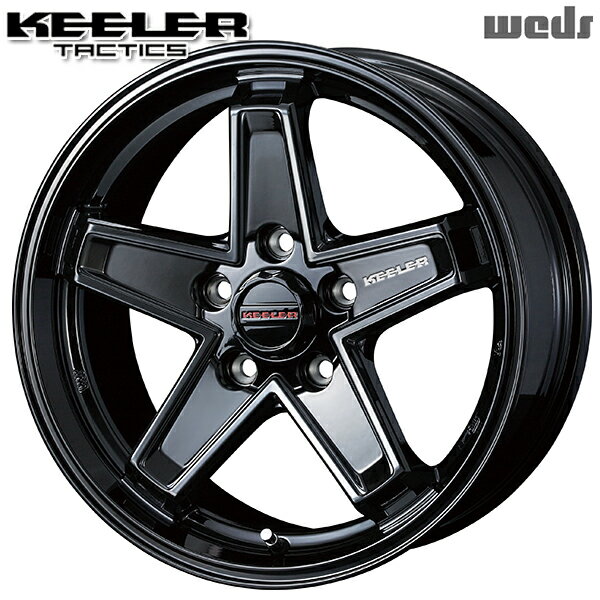 18インチ 8.0J 5H150 +52 WEDS キーラー タクティクス グロスブラック アルミホイール単品 1本 4本以上送料無料