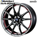 18インチ 8.5J 5H114.3 +50 Weds ウェッズスポーツ SA25R RLC(レッドライトクローム) アルミホイール単品 1本 4本以上送料無料(2)